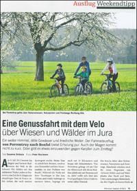 Reportage du magazine Schweizer Familie du 12 mai 2012