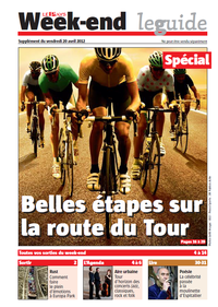 Page de couverture du journal Le Pays - Week-end, un supplément consacré au Tour de France