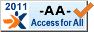 Logo d'accessibilité AA de la Fondation Access for All