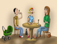 L'importance du dialogue parents-enfants - Lien vers la brochure Café-parents (pdf)