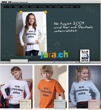Image représentant la page d'accueil du site Ich studiere im Jura - Lien vers le site Internet Filière bilingue