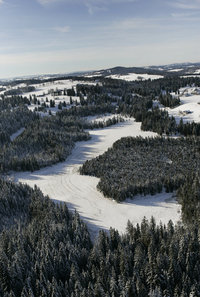 Etang de la Gruère en hiver