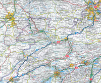 Carte du tracé de la H18