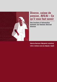 Couverture de la brochure divorce et caisse de pension - Lien vers le fichier pdf de la brochure