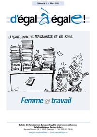 Couverture d'égale à égalE 2001 - Lien sur le fichier pdf de la Brochure égale à égalE 2001