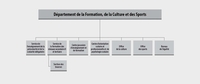 Organigramme Formation, Culture et Sports