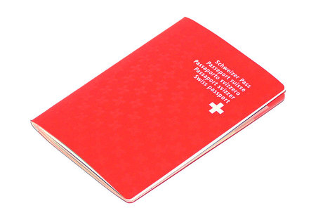 Elément décoratif - Photo d'un passeport Suisse
