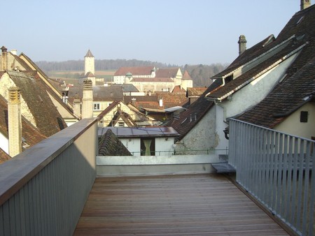Terrasse sur les toits de la vieille ville de Porrentruy
