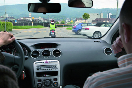 L'examen sur route lors de l'examen pratique de moto