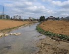 Allaine à Alle, ouvrage de protection contre les crues (septembre 2011)