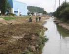 Allaine à Porrentruy, ouvrage de protection contre les crues (septembre 2011)