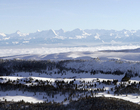 Le Chasseral et les Alpes
