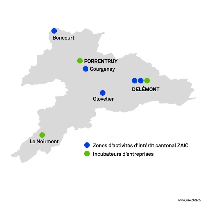 Télécharger - Carte des zones d'activités économiques du Canton du Jura