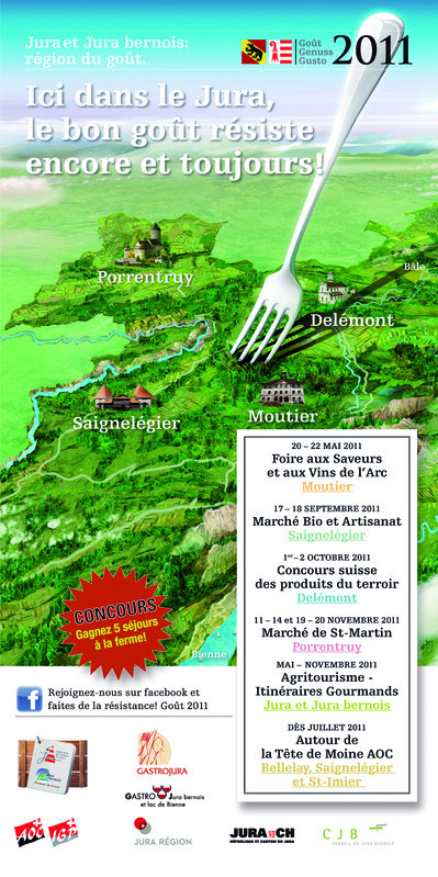 Couverture brochure Ici dans le Jura, le bon goût résiste encore et toujours!