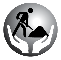 Logo représentant un travailleur - Lien vers le prospectus et le formulaire d'inscription au colloque
