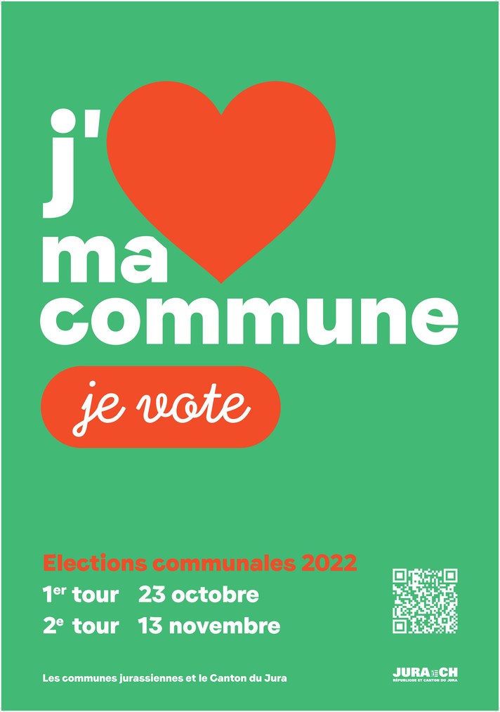 Visuel du slogan "J'aime ma commune, je vote !"