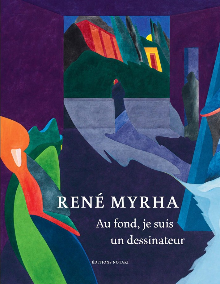 Couverture de la monographie "René Myrha - Au fond, je suis un dessinateur".