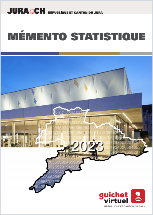 Mémento statistique 2023 - Page de couverture - Lien ver le fichier PDF