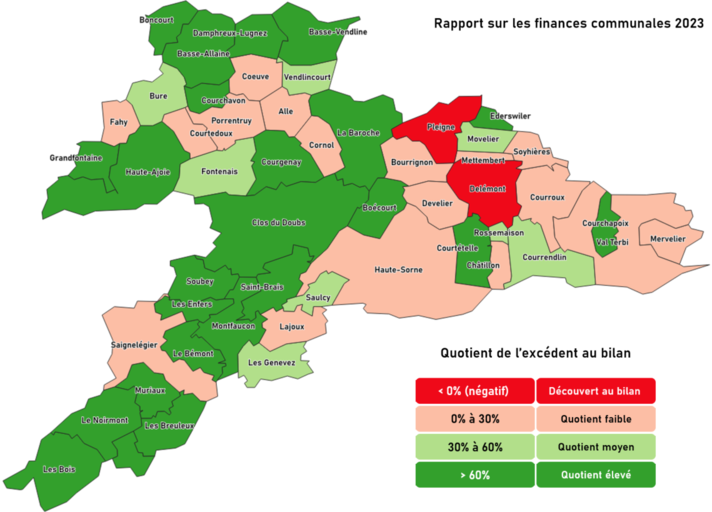 Quotient de l'excédent au bilan