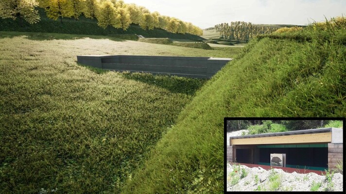 Figure 3 - installation sanglier courant 50m.