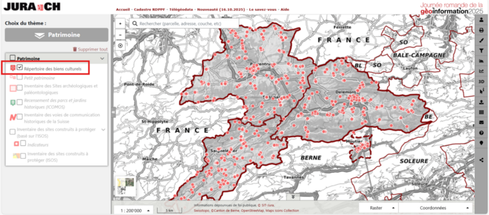 Ouvrir le répertoire des biens culturels