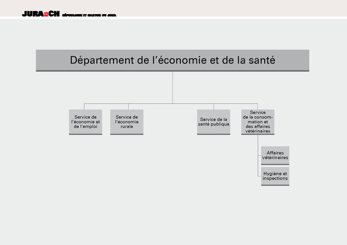 Organigramme du Département de l'économie et de la santé (DES)