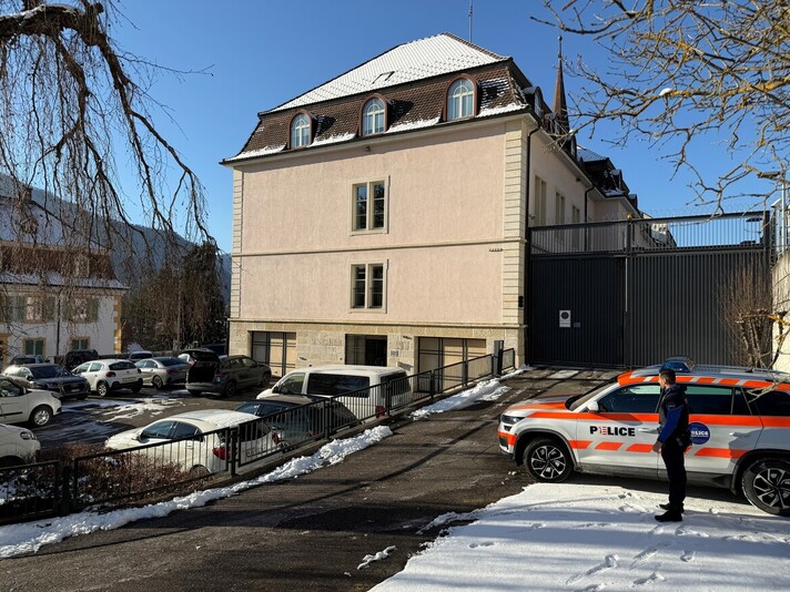 Poste de police, situé à la Rue du Château 30 à Moutier. ©Police cantonale jurassienne