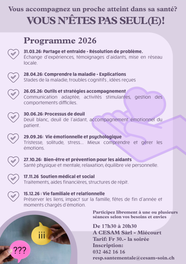 Vous n'êtes pas seul-e ! 