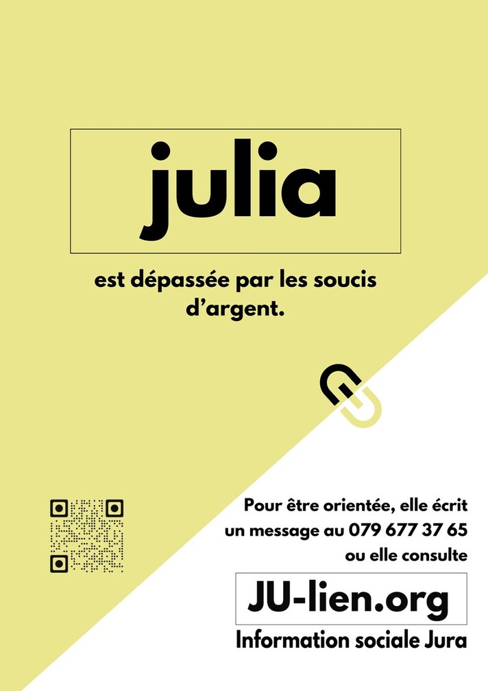 Affiche de la campagne JU-lien.org - Julia