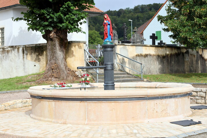 Photographie de la fontaine de Notre-Dame à Damvant