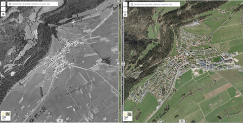 1) Exemple d’évolution du bâti au Noirmont 