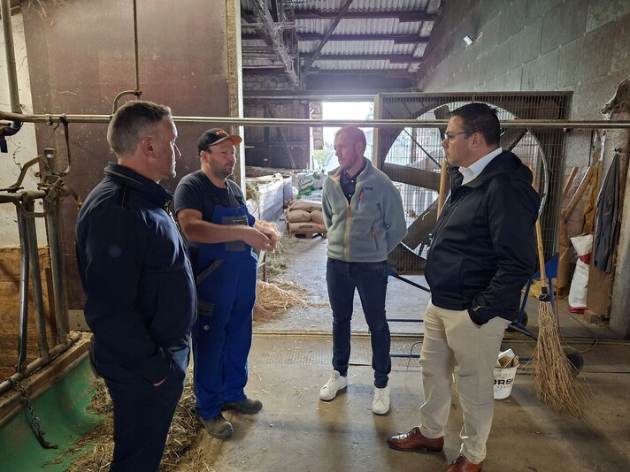 Visite de Stéphane Theurillat, ministre de l'Economie et de la Santé.