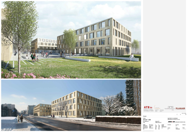 Projet bâtiments scolaires rue de l'Avenir 33 à Delémont (ouverture dans une nouvelle fenêtre)