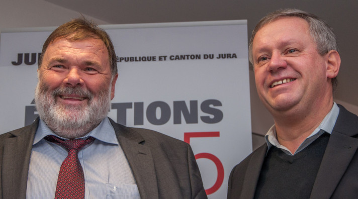 Jean-Paul Gschwind et Pierre-Alain Fridez, les deux représentants jurassiens au Conseil National