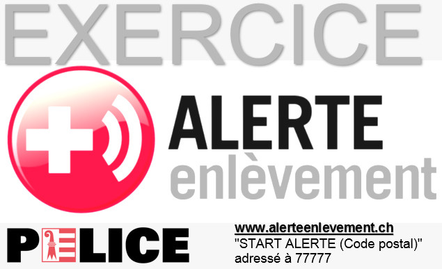 Exercice Alerte enlèvement Police