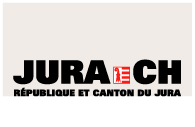 Logo propre à l'identité du Canton du Jura - Format compact avec fond gris - Utiliser la touche Esc pour fermer la fenêtre