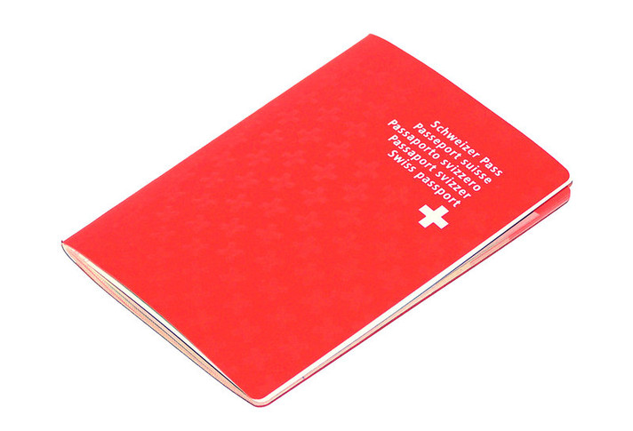 Elément décoratif - Photo d'un passeport suisse