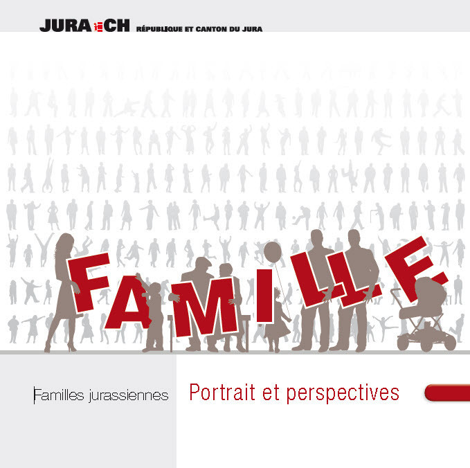 Page de couverture de la brochure intitulée Familles jurassiennes, portrait et perspectives (ouverture dans une nouvelle fenêtre)