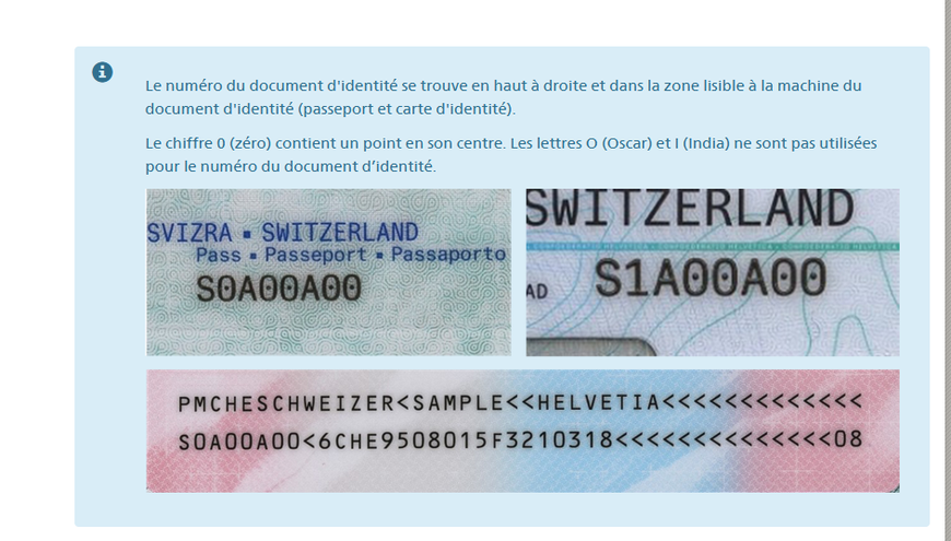 passeport; lettre; chiffre