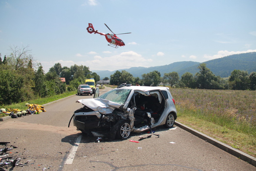 Véhicule accidenté
