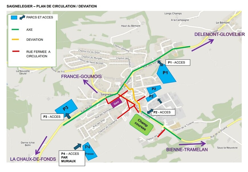 Plan circulation Marché-Concours 2026