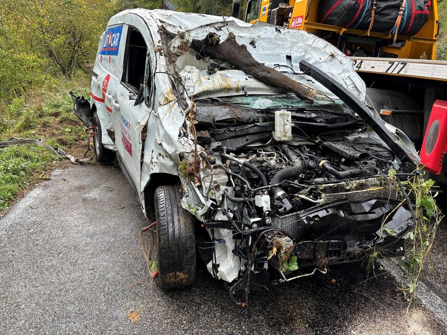 Véhicule accidenté