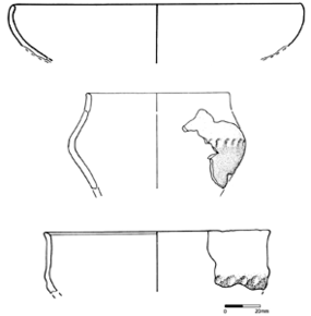 Céramiques domestiques du premier âge du Fer (Hallstatt).