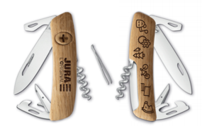 Couteau suisse en bois de la marque Swiza