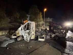 Incendie d'un véhicule 