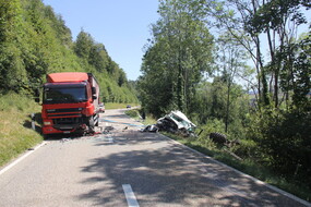 Accident circulation St Brais - La Roche