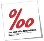  Logo zéro pour mille, zéro problème