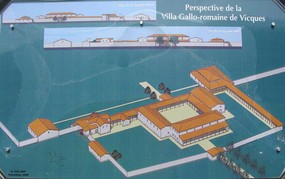 Perspective de la villa gallo-romaine de Vicques