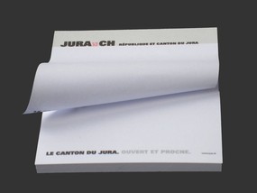 Image représentant un Post-it avec le logo officiel de la République et Canton du Jura - Touche ESC pour fermer la fenêtre