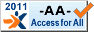 Logo d'accessibilité AA délivré par la Fondation Access for All